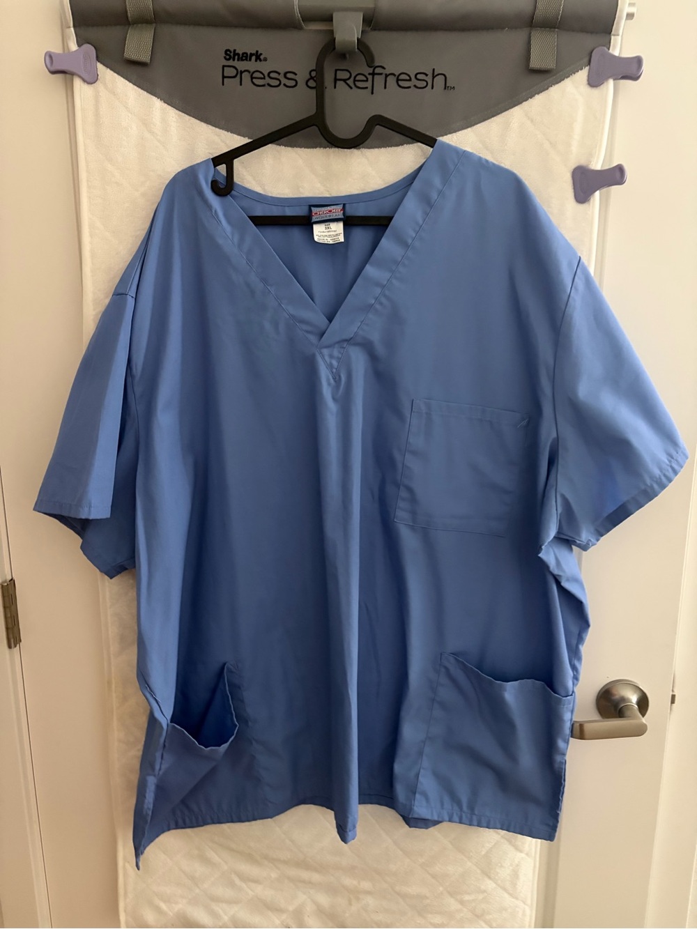 Cherokee Men's Blue V-Neck Medical Scrub Top